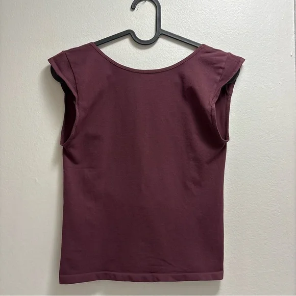 Free People Intimately Sleeveless Seamless Maroon Backless Top M/L Boho Stretch - Picture 4 of 9